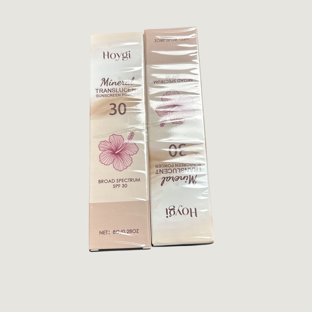 Hoygi Mineral Translucent Sunscreen Powder Broad Spectrum SPF 30 0.28oz SET OF 2